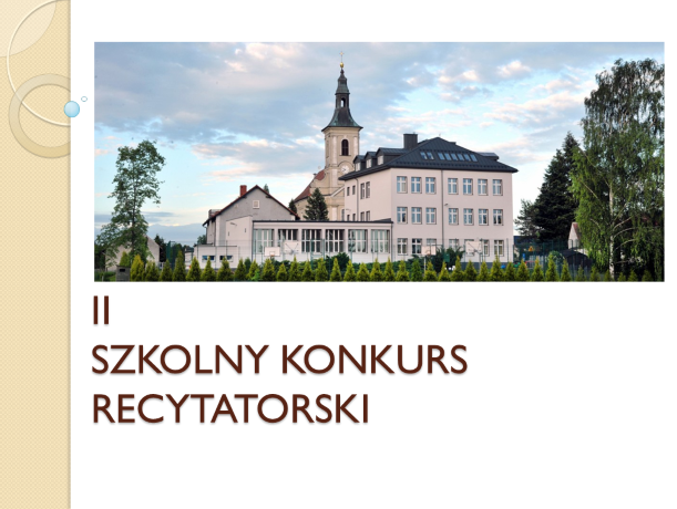 KONKURS RECYTATORSKI