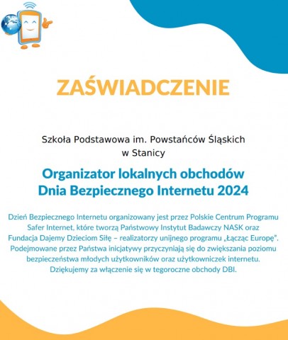 DBI - Zaświadczenie