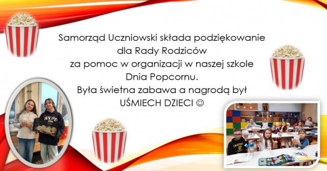 DZIEŃ POPCORNU W SZKOLE