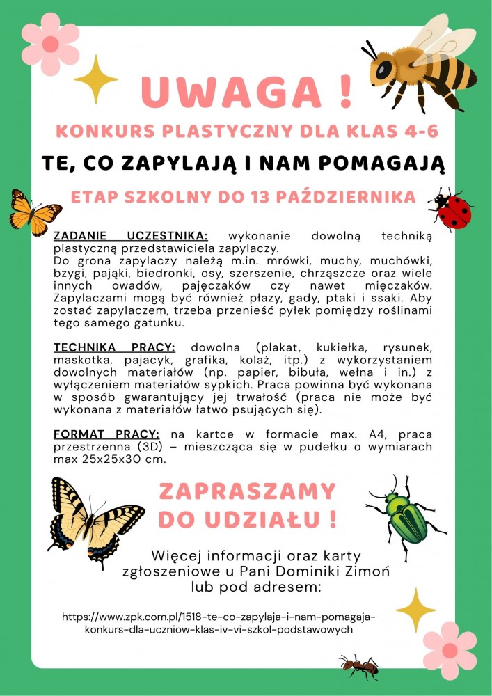 konkurs plastyczny dla klas 4-6